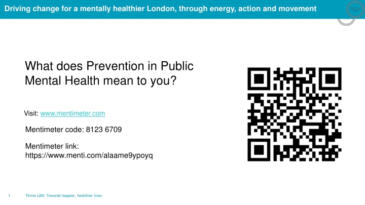 driving change for a mentally healthier london n.w