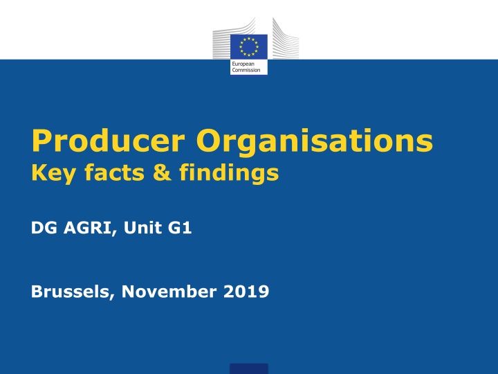 Insights on Producer Organisations in Agriculture Sector