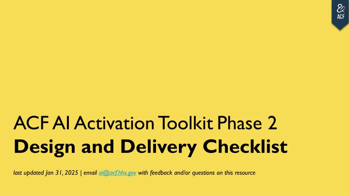 acf ai activation toolkit phase 2 design n.w