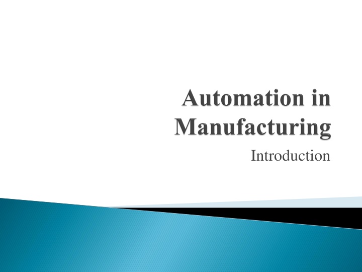 Evolution of Manufacturing Systems
