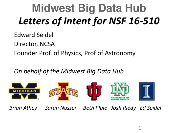 midwest big data hub letters of intent n.w