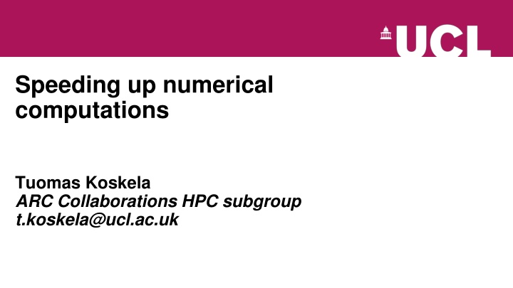 Enhancing Numerical Computation Performance