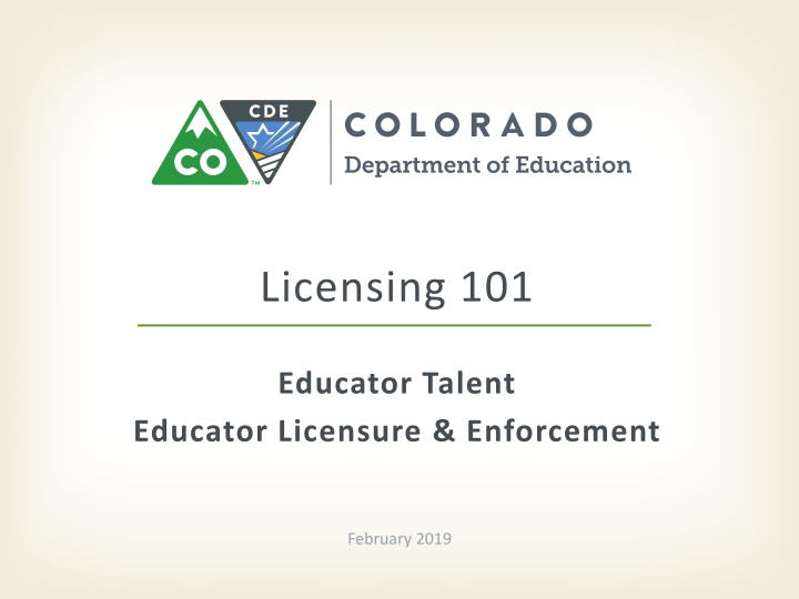 Educator Licensing Requirements in Colorado