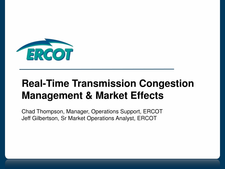 real time transmission congestion management n.w