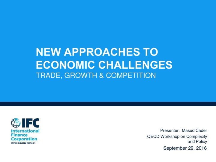 new approaches to economic challenges trade n.w