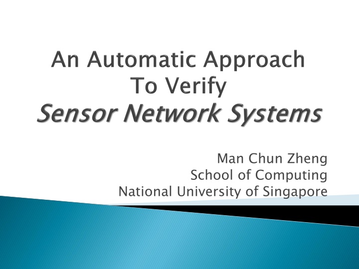 Man Chun Zheng School of Computing at NUS