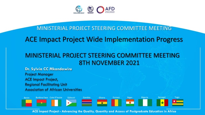 ministerial project steering committee meeting n.w
