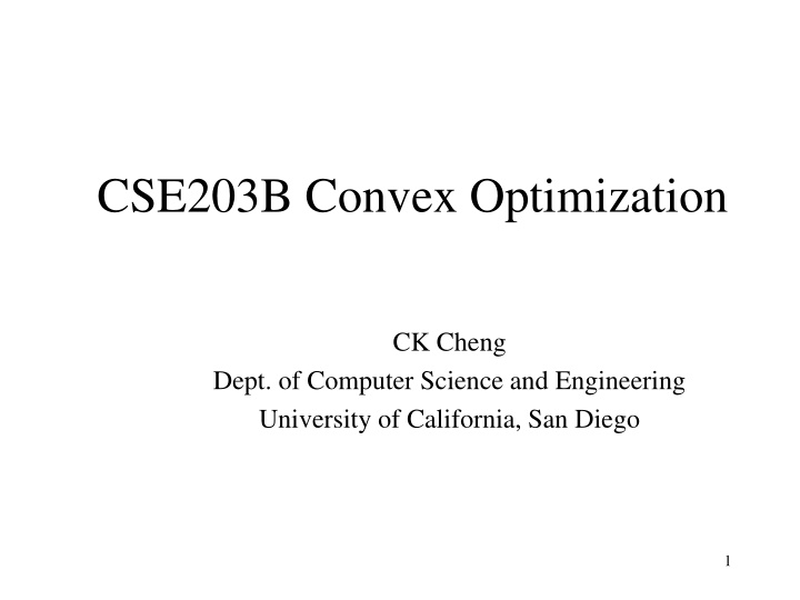cse203b convex optimization n.w