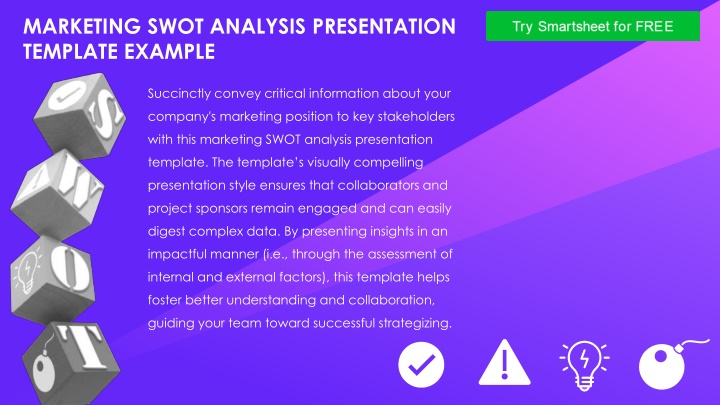 Marketing SWOT Analysis Presentation Template Example