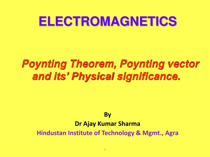 electromagnetics n.w