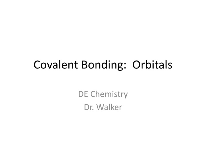 covalent bonding orbitals n.w