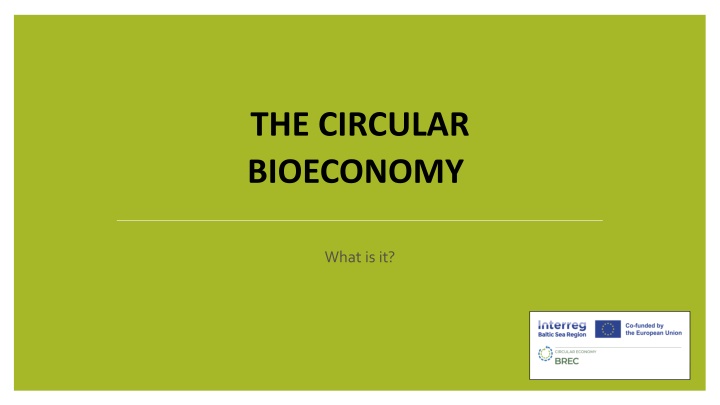 the circular bioeconomy n.w