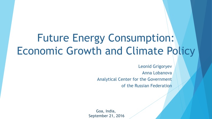 future energy consumption economic growth n.w