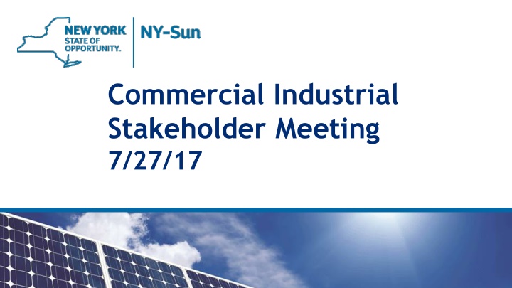 commercial industrial stakeholder meeting 7 27 17 n.w