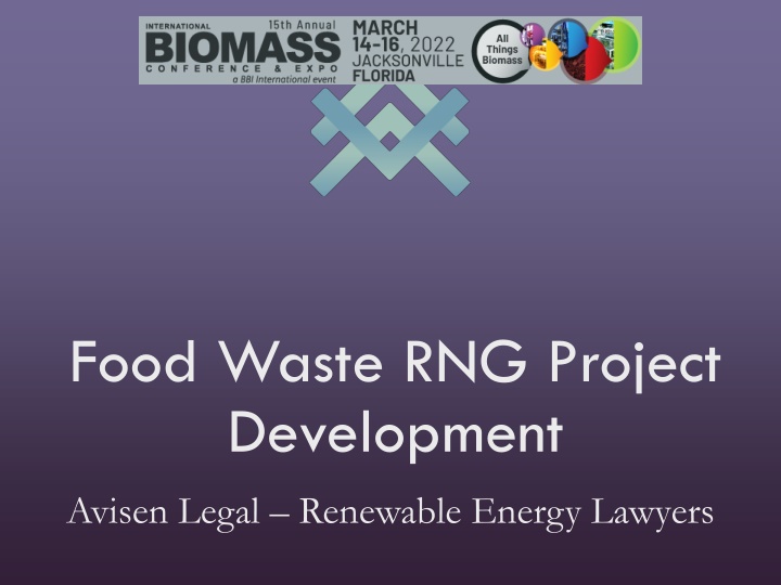 Food Waste RNG Project Development and Biogas Market Overview