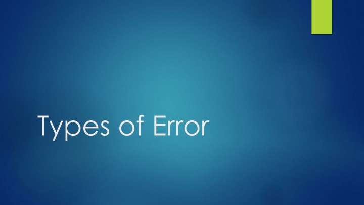 types of error n.w