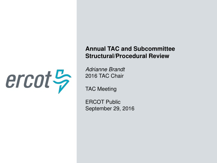 annual tac and subcommittee structural procedural n.w