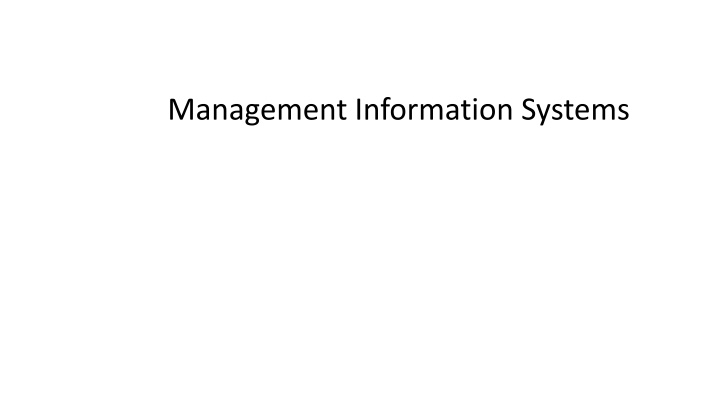 management information systems n.w