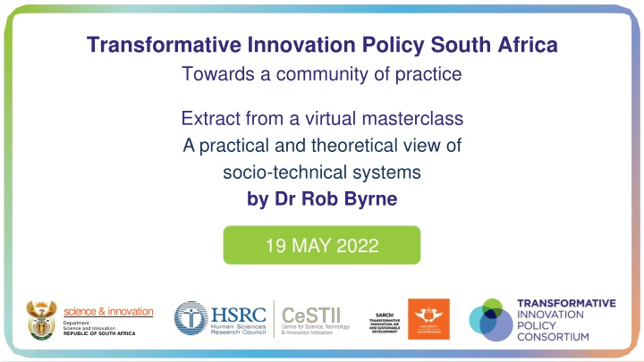 transformative innovation policy south africa n.w