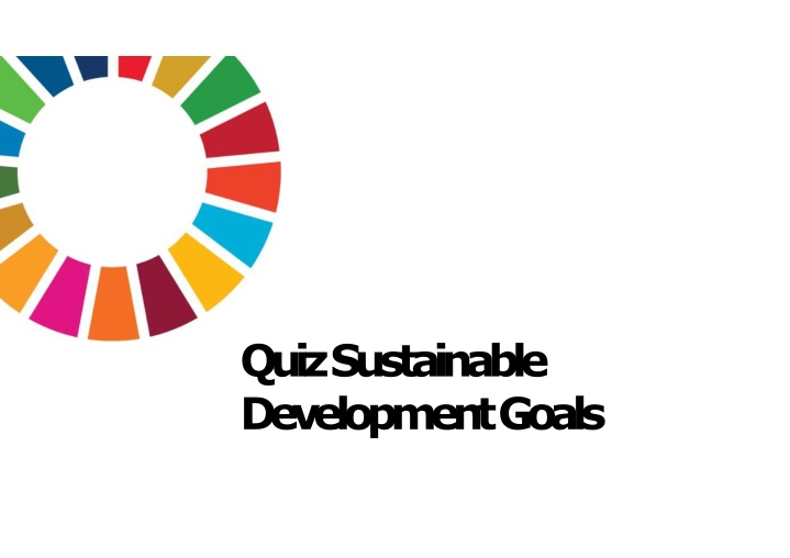 quiz sustainable development goals n.w