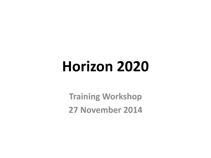 horizon 2020 n.w