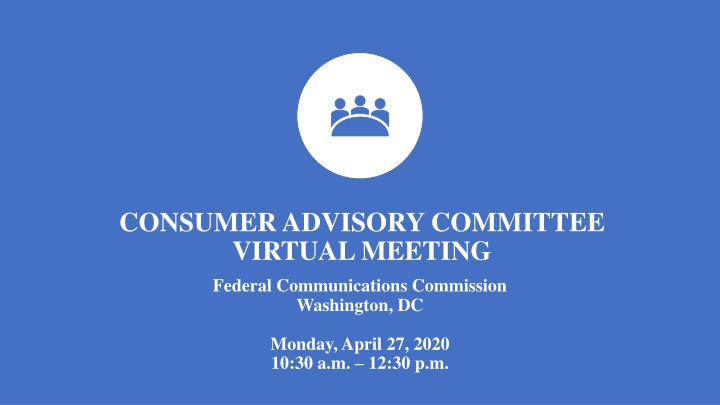 consumer advisory committee virtual meeting n.w