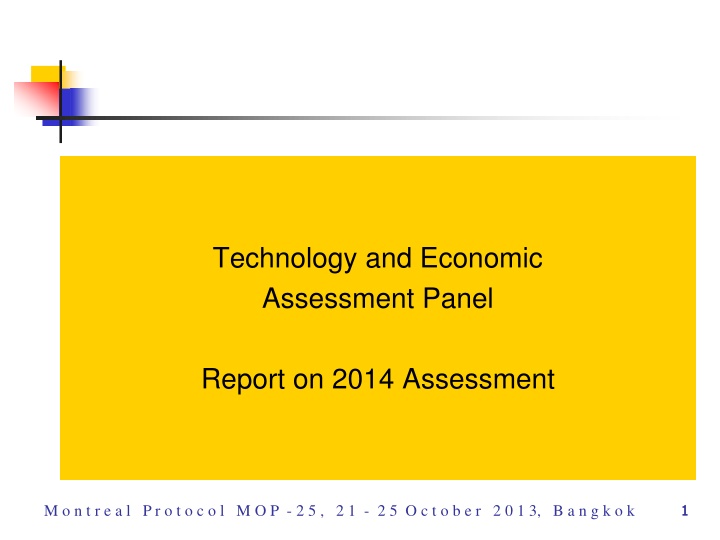 technology and economic assessment panel n.w