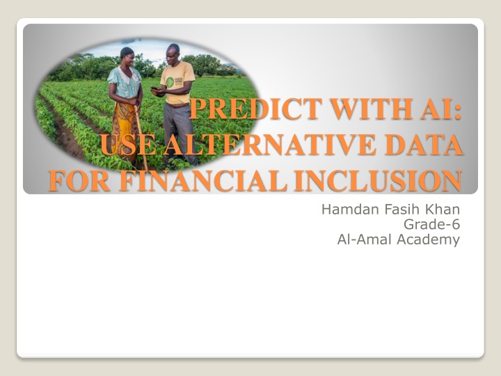 Leveraging Alternative Data for Financial Inclusion in Underserved Regions
