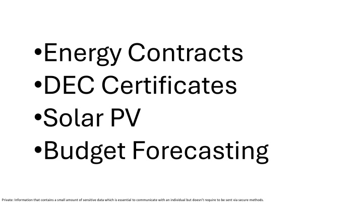 energy contracts dec certificates solar pv budget n.w