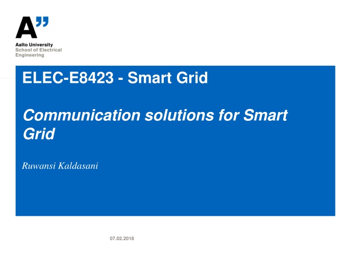 Smart Grid Communication Solutions: Methods and Challenges