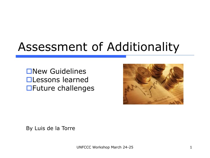 assessment of additionality n.w