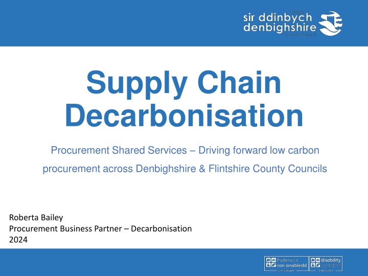 Driving Low Carbon Procurement in Denbighshire & Flintshire