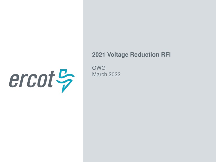 2021 voltage reduction rfi n.w