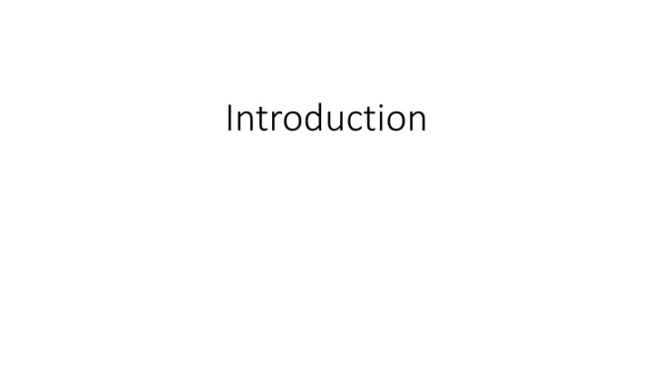 introduction n.w