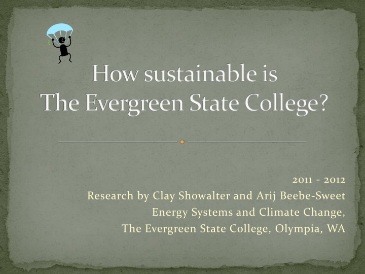 Sustainability Research at The Evergreen State College