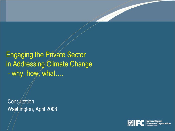 engaging the private sector in addressing climate n.w