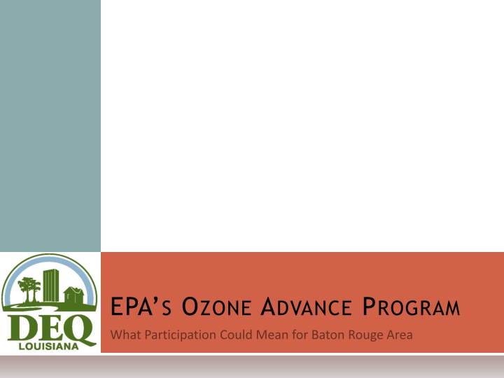 EPAS Ozone Advance Program Overview