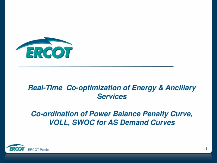 Real-Time Co-Optimization of Energy & Ancillary Services