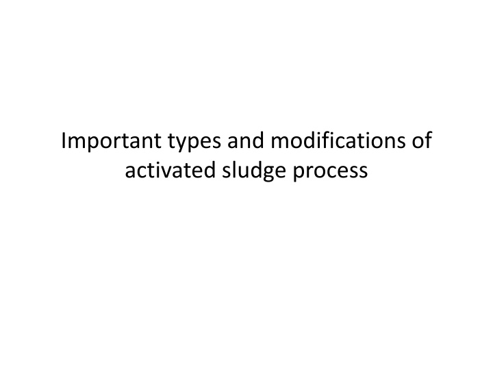 important types and modifications of activated n.w
