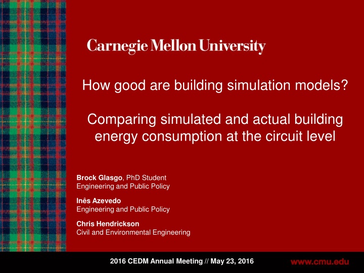 how good are building simulation models n.w