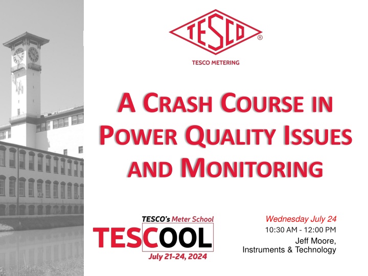 Power Quality and Monitoring Essentials