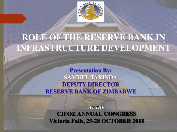 role of the reserve bank in infrastructure n.w