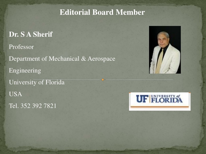 editorial board member n.w
