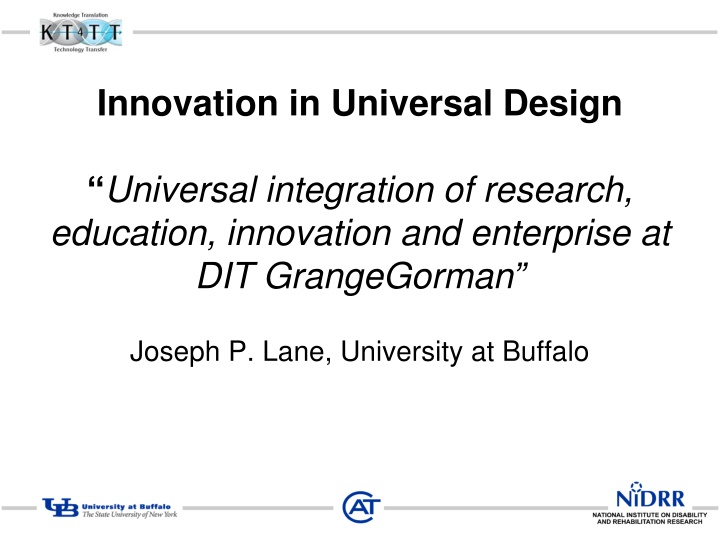 Innovation in Universal Design at DIT GrangeGorman