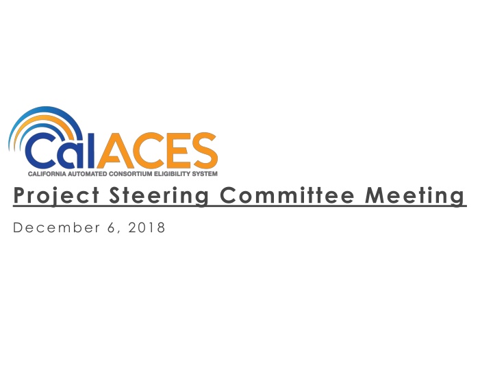 project steering committee meeting n.w