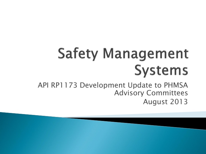 api rp1173 development update to phmsa n.w