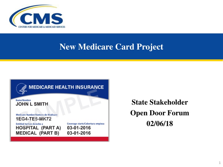 New Medicare Card Project - Enhancing Identity Protection