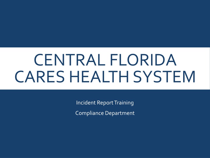 central florida cares health system n.w