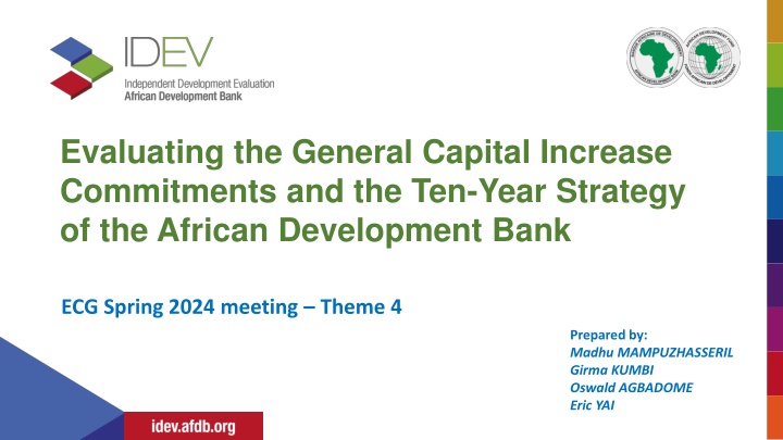 Evaluating African Development Bank's Capital Increase and Ten-Year Strategy