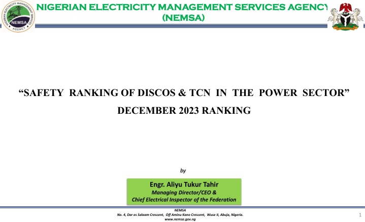nigerian electricity management services agency n.w